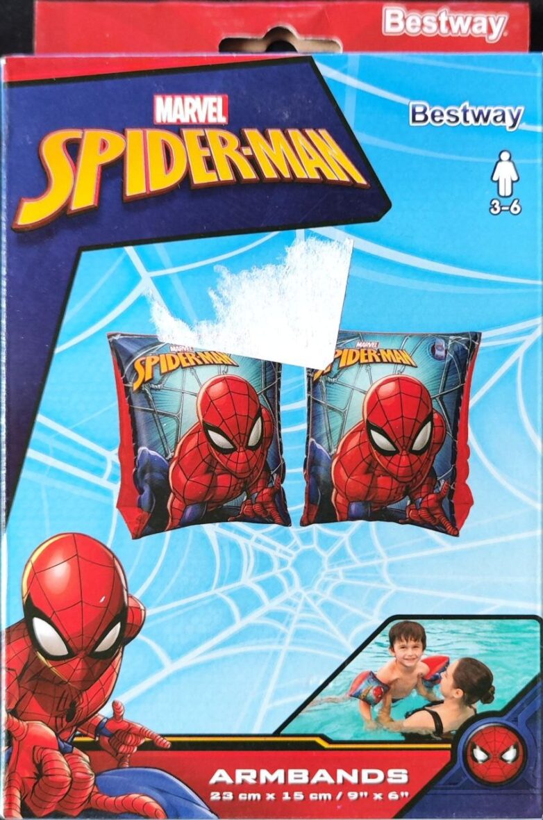 Нарукавники для плавания 23 х 15 см для детей 3-6 лет. Spider-Man. Bestway 98001
