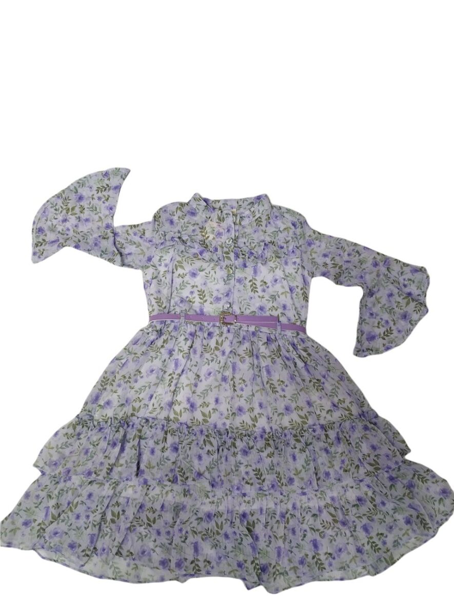 Платье CREMIX летнее (6-7-8-9 лет цвет: сиреневый) 1193