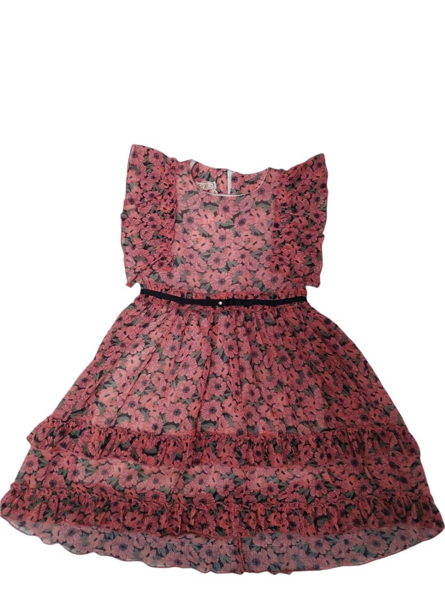 Платье CREMIX летнее (5-6-7-8 лет. цвет: красный) 1209