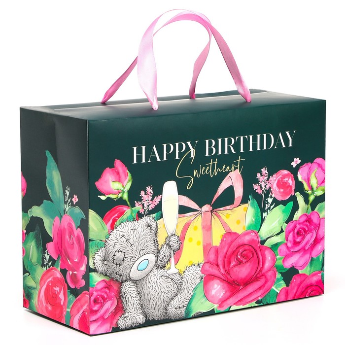 Пакет-коробка, “Happy Birthday”, Me To You, 28 х 20 х 13 см  7412509